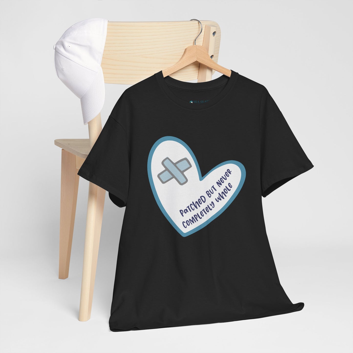 Patched but Never Completely Whole—Life after Tragedy, Trauma, or Loss (unisex t-shirt)