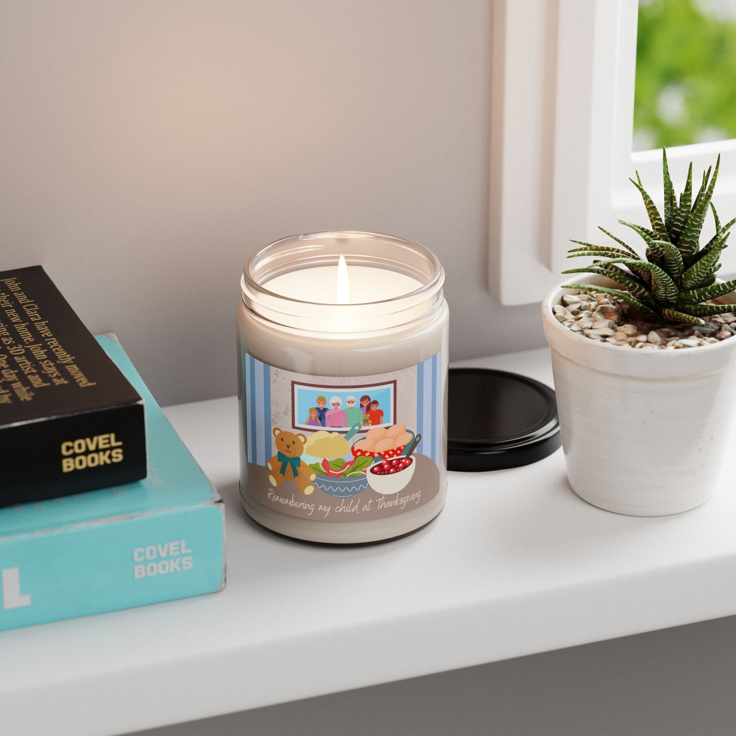 Holiday Table, Remembering my child at Thanksgiving—Baby Loss Remembrance (9 oz soy candle)