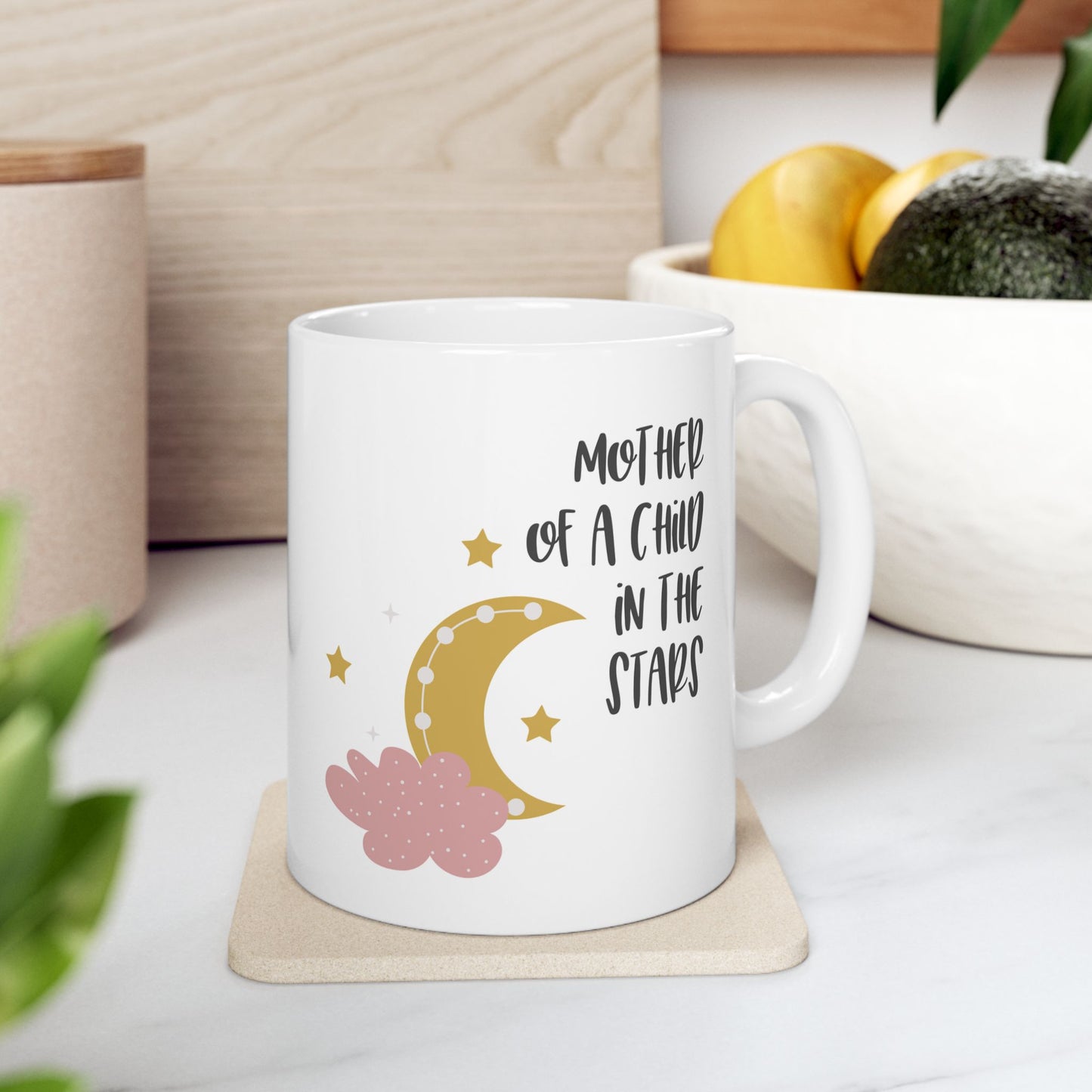 Mother/Father of a child in the stars—Baby Loss Remembrance (ceramic coffee cup)