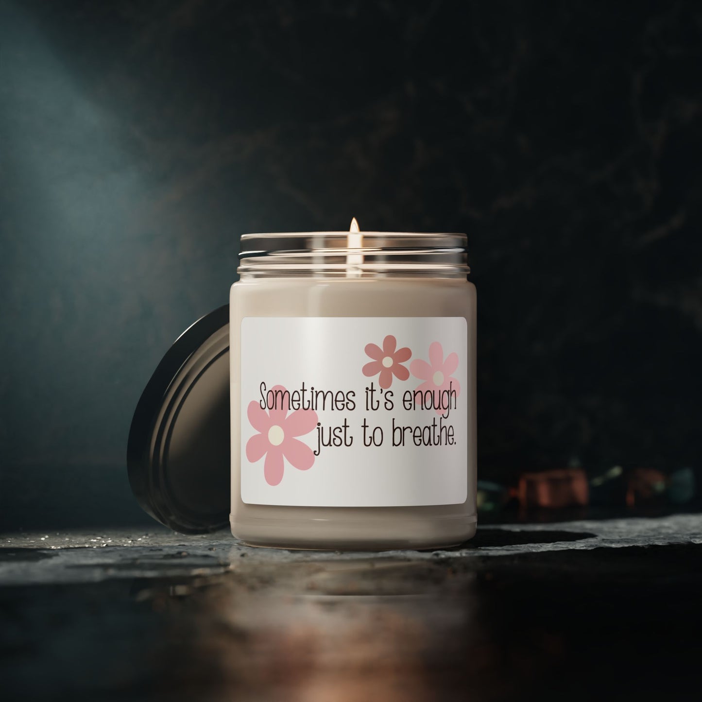 Sometimes it's enough just to breathe—Mental Health Support (9 oz soy candle)