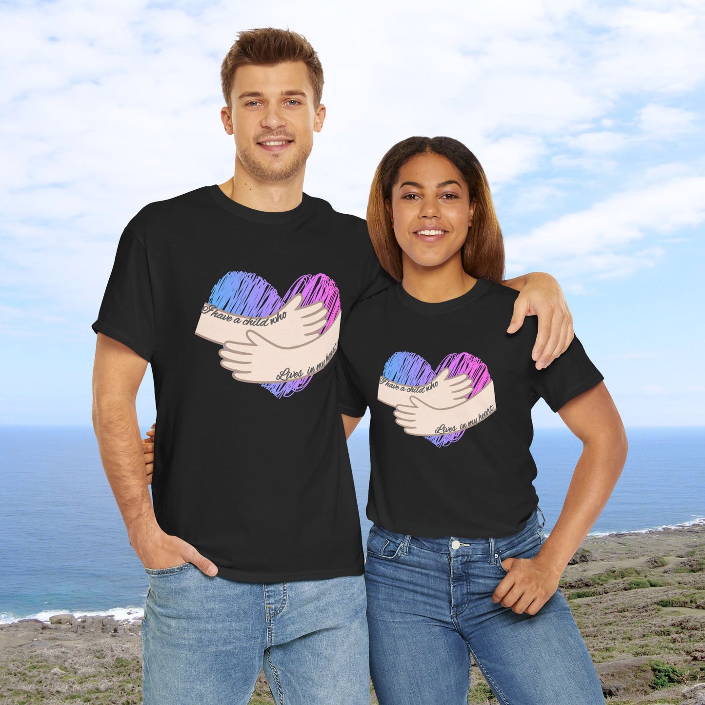 I Have a Child who Lives in my Heart—Baby Loss Remembrance (unisex t-shirt)