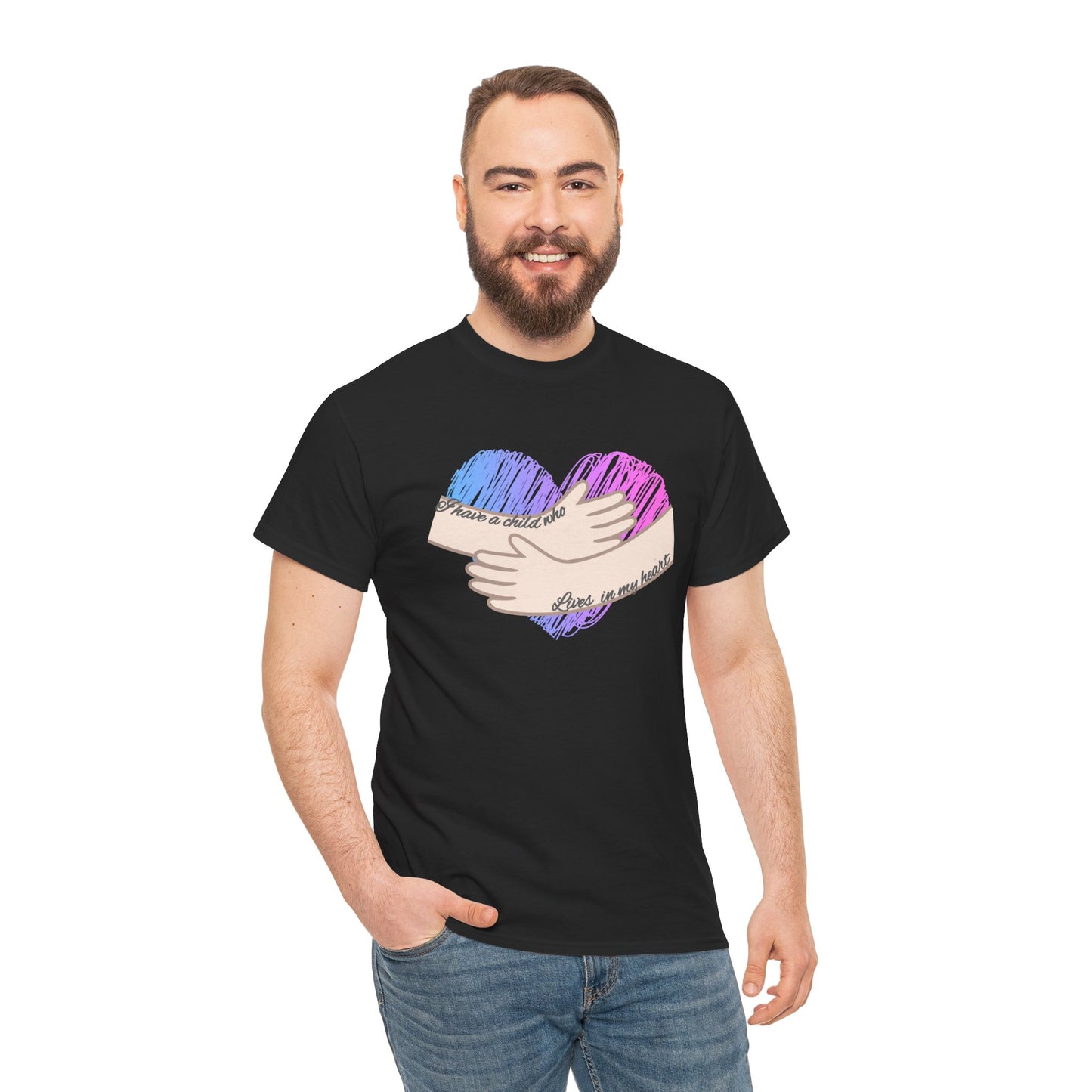 I Have a Child who Lives in my Heart—Baby Loss Remembrance (unisex t-shirt)