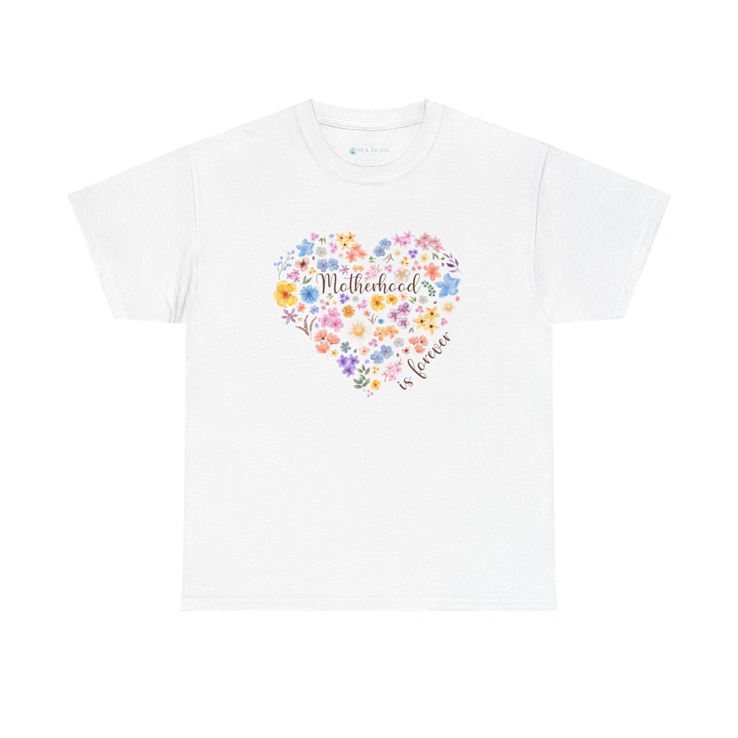 Floral Heart Motherhood/Fatherhood is Forever—Baby Loss Remembrance (unisex t-shirt)
