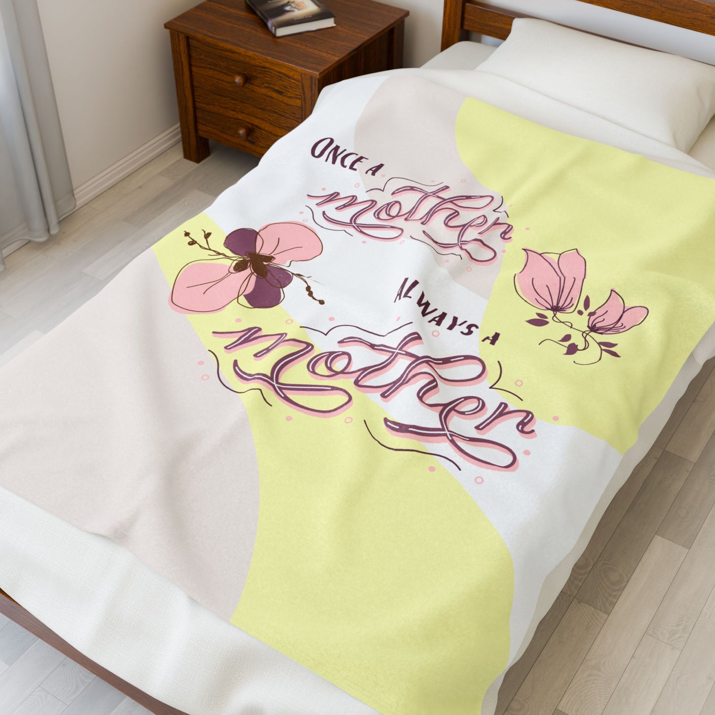 Once a mother, Always a mother—Baby Loss Remembrance (minky blanket)