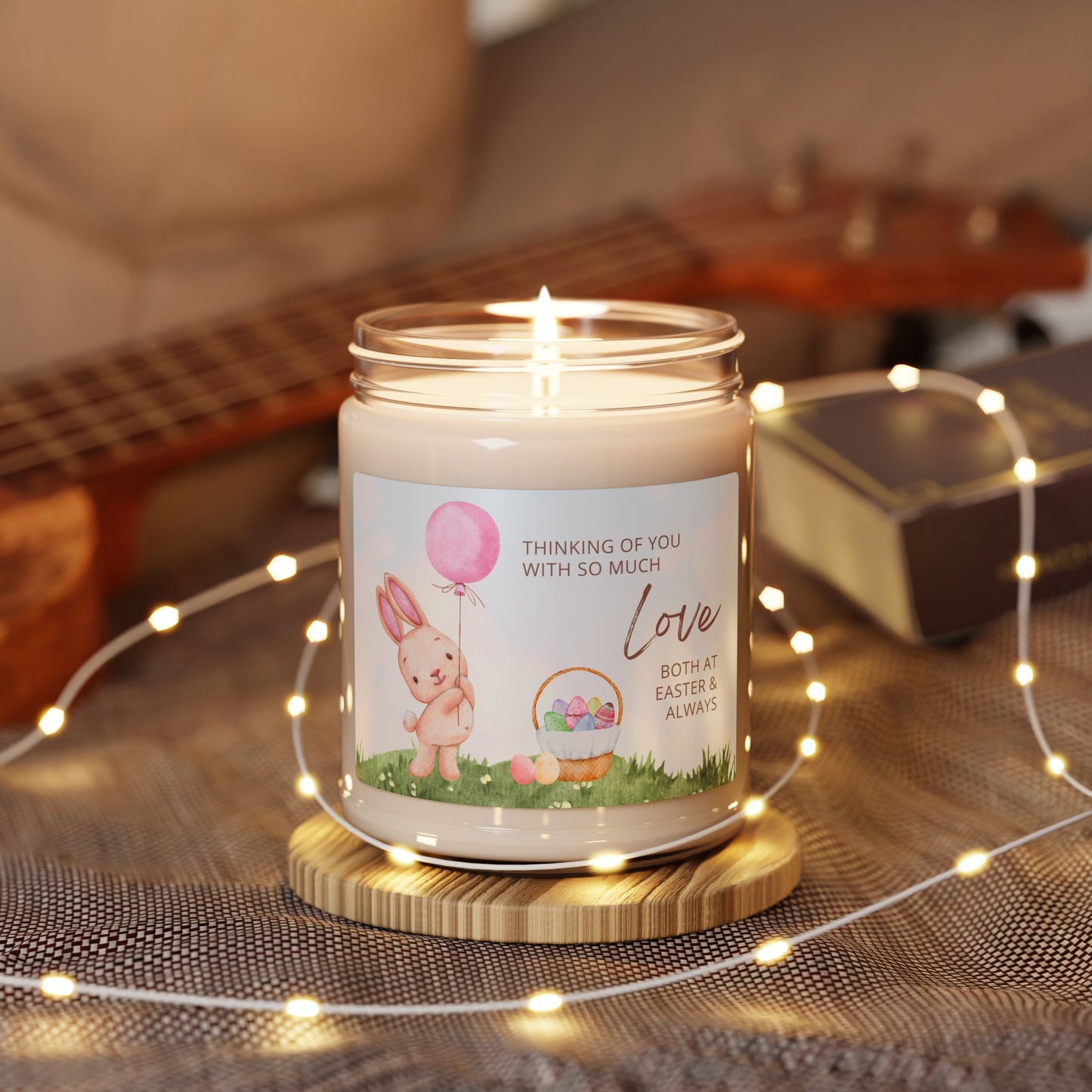 Easter Bunny Basket, Thinking of you with so much love, both at Easter and always—Baby Loss Remembrance (9 oz soy candle)