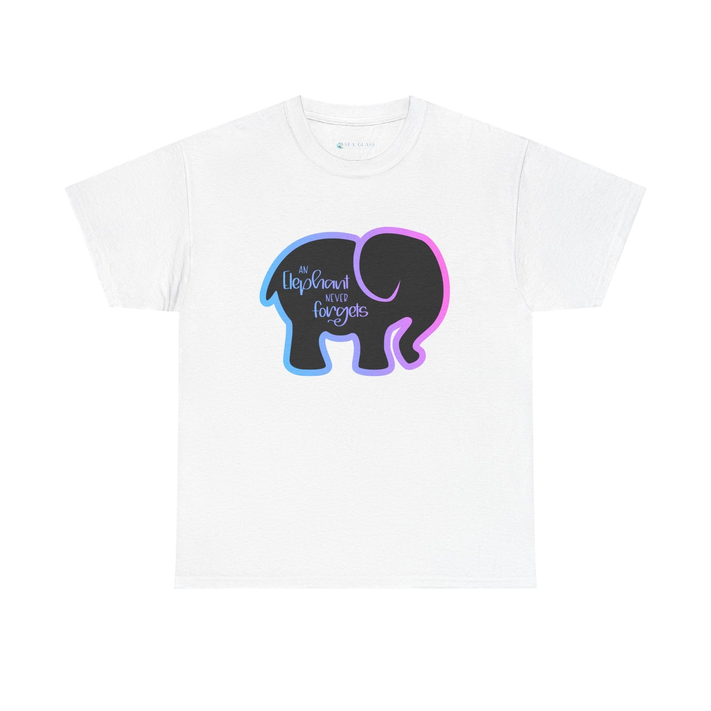 Simple Elephant Never Forgets—Baby Loss Remembrance (unisex t-shirt)