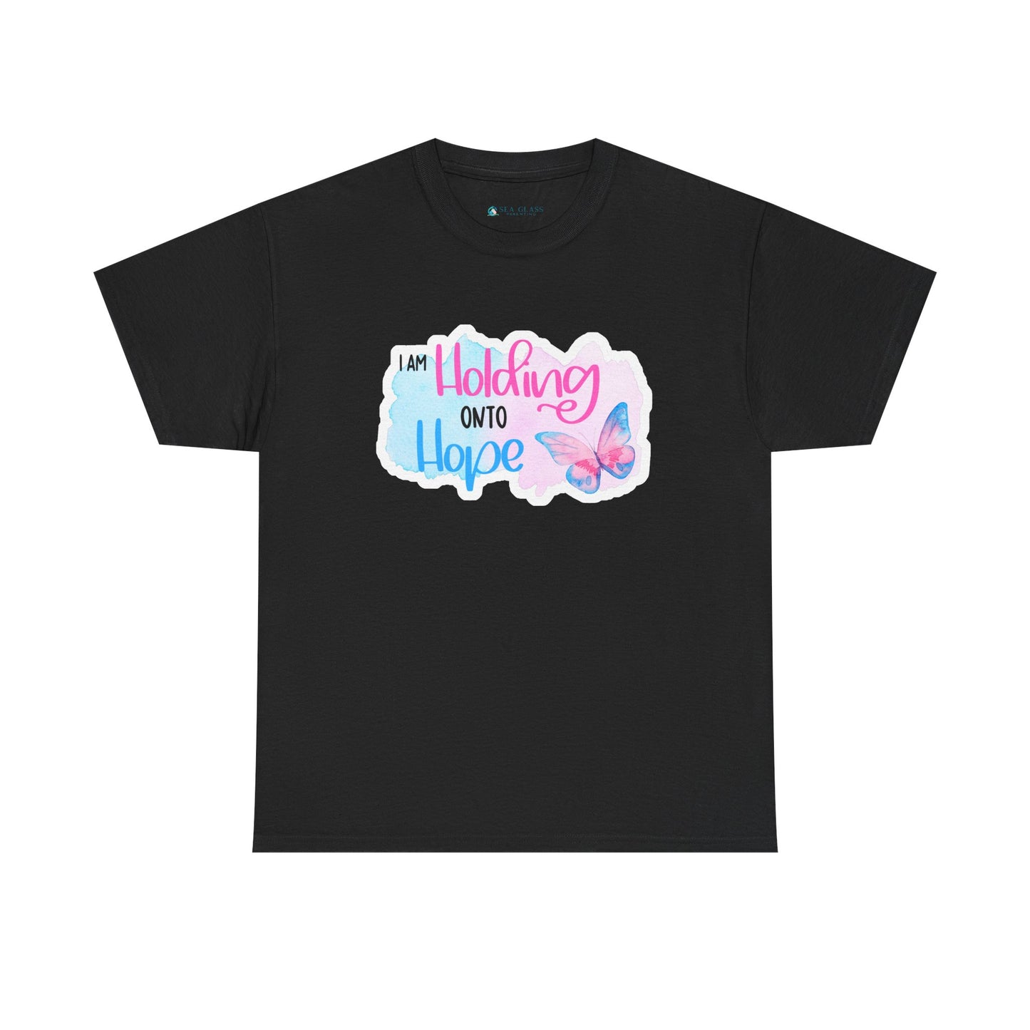 I am Holding onto Hope w/Butterfly—Life after Pregnancy Loss (unisex T-shirt)