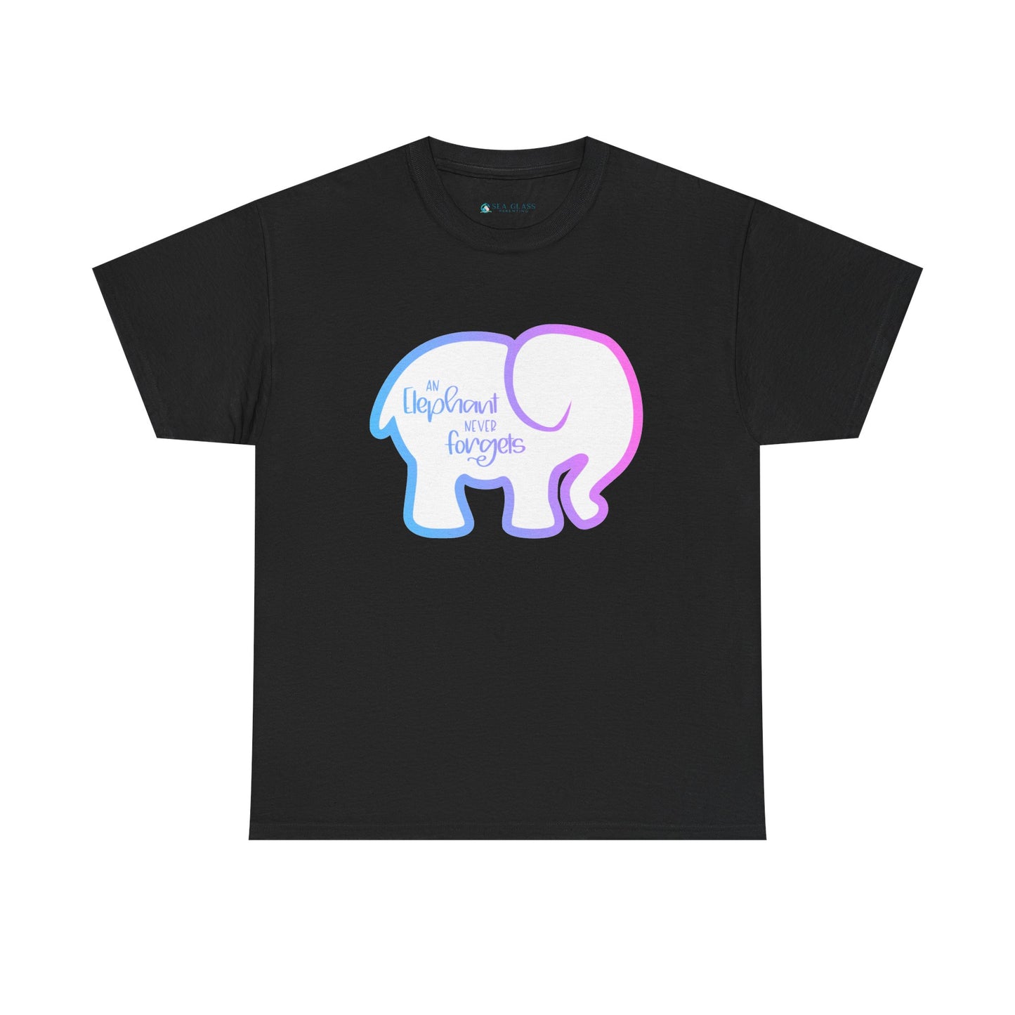 Simple Elephant Never Forgets—Baby Loss Remembrance (unisex t-shirt)