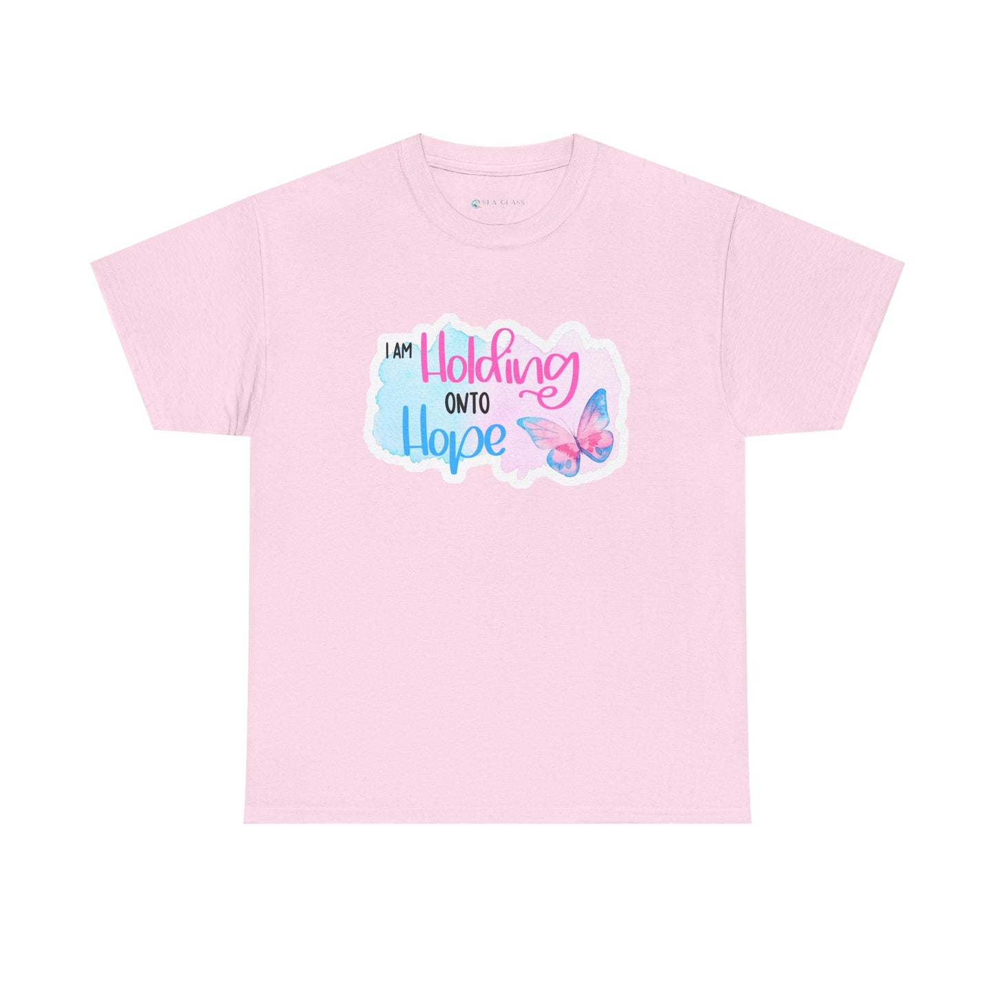 I am Holding onto Hope w/Butterfly—Life after Pregnancy Loss (unisex T-shirt)