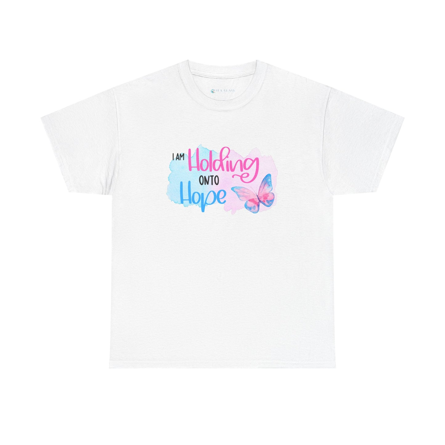 I am Holding onto Hope w/Butterfly—Life after Pregnancy Loss (unisex T-shirt)