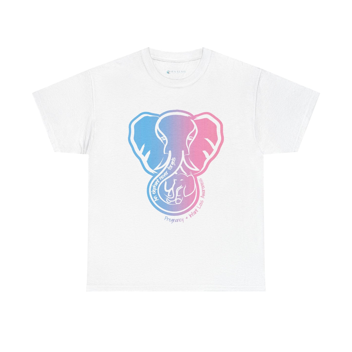 An Elephant Never Forgets; Mama and Baby—Pregnancy and Infant Loss Awareness (unisex t-shirt)