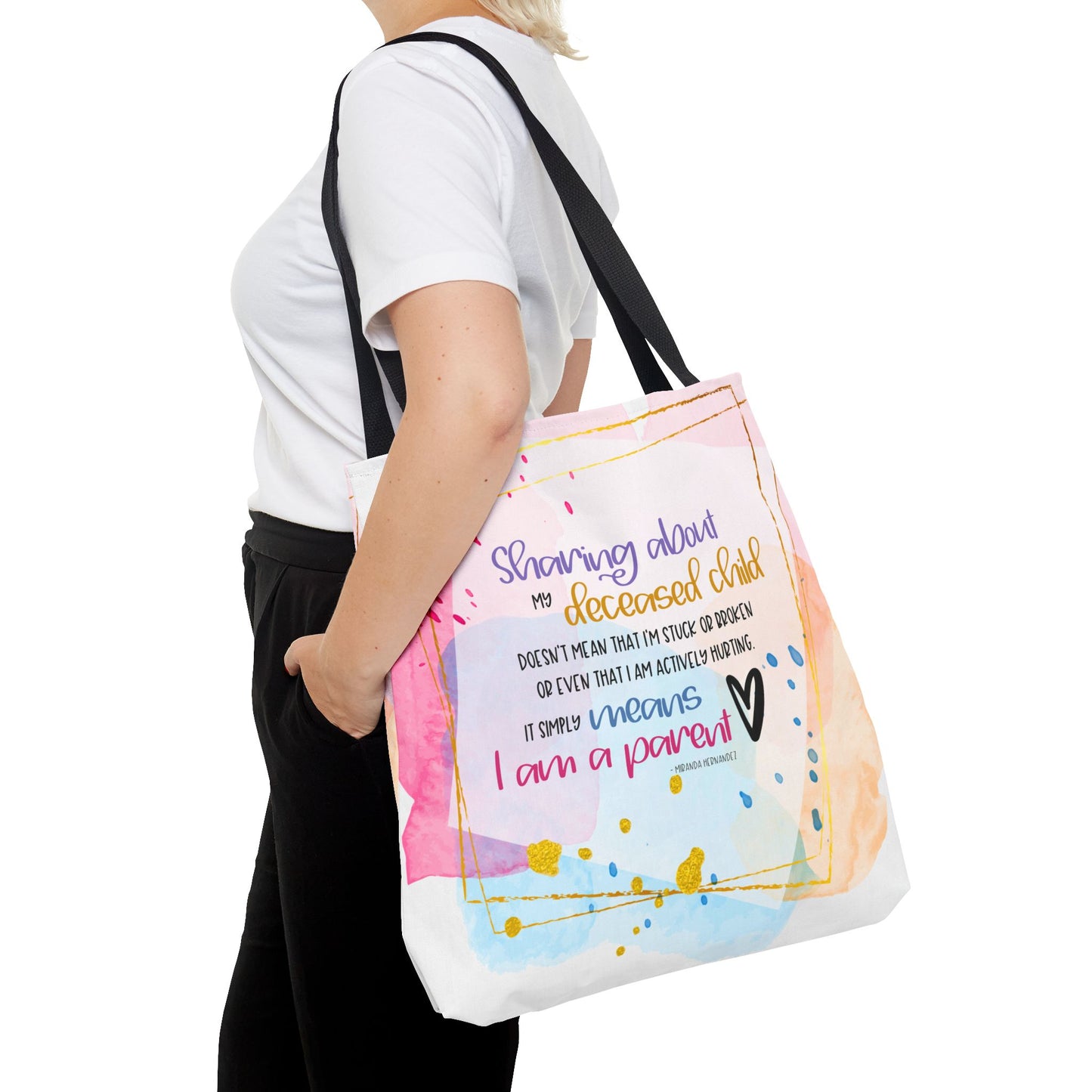 Sharing about my Deceased Child—Baby Loss Remembrance (poly tote bag)