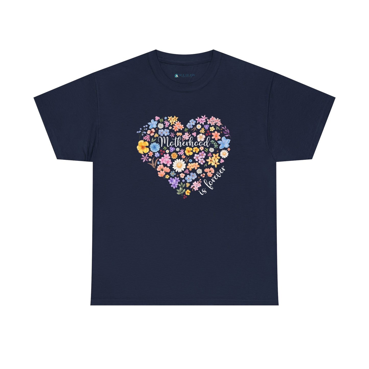 Floral Heart Motherhood/Fatherhood is Forever—Baby Loss Remembrance (unisex t-shirt)