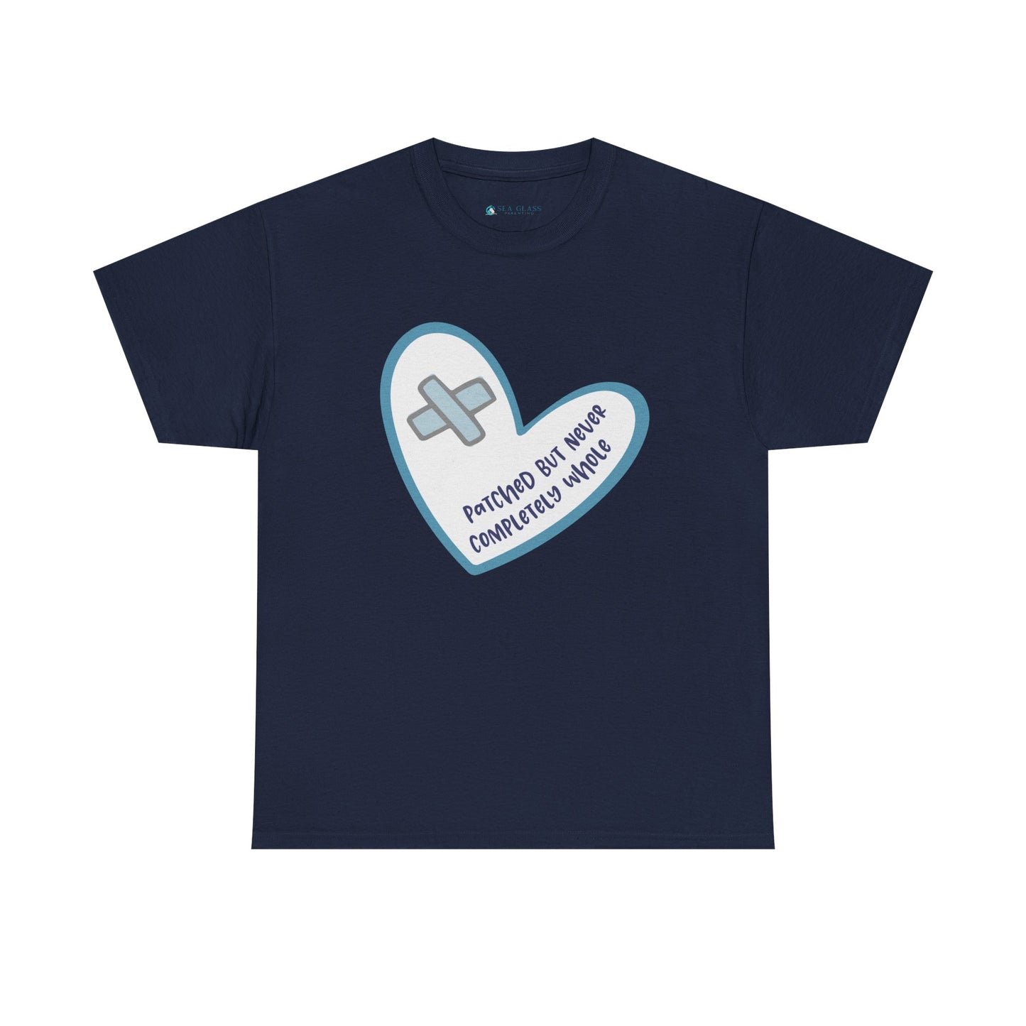 Patched but Never Completely Whole—Life after Tragedy, Trauma, or Loss (unisex t-shirt)