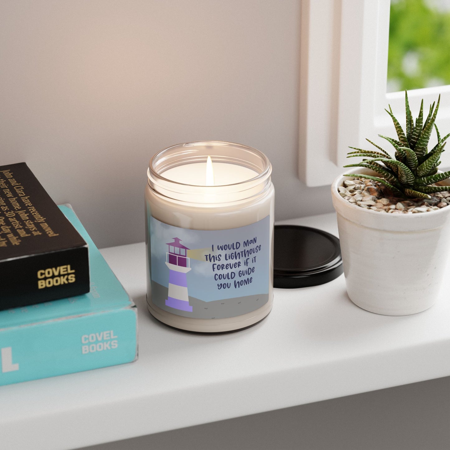 I would man this lighthouse forever if it could guide you home—Baby Loss Remembrance (9 oz soy candle)