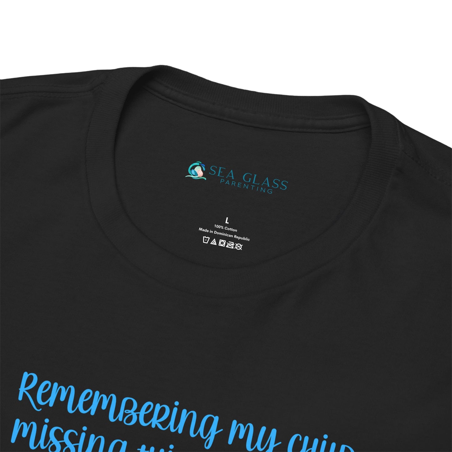 White Stocking Remembering my Child this Christmas; Personalize w/Name—Baby Loss Remembrance (unisex t-shirt)