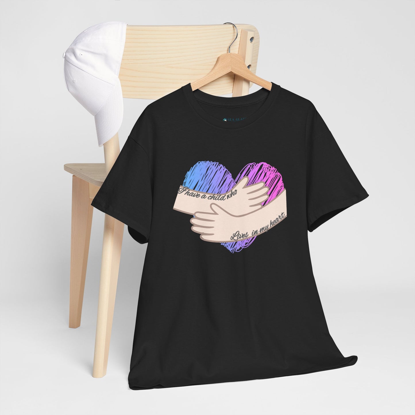 I Have a Child who Lives in my Heart—Baby Loss Remembrance (unisex t-shirt)