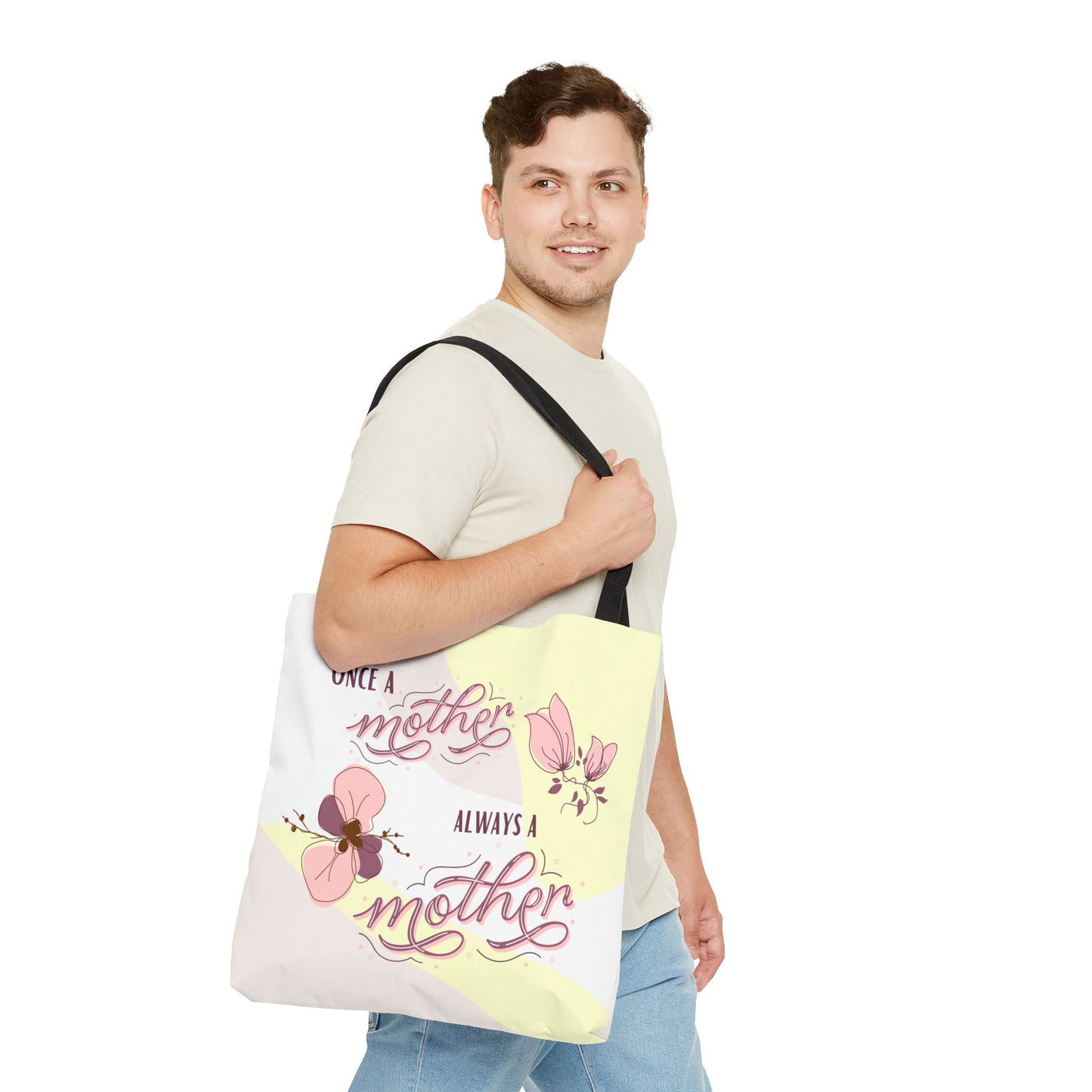 Once a mother, Always a mother—Baby Loss Remembrance (poly tote bag)