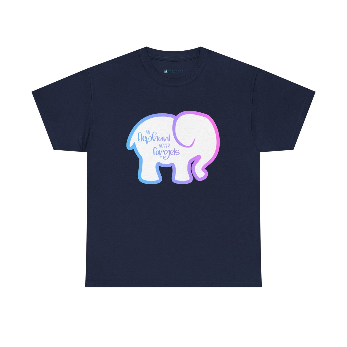 Simple Elephant Never Forgets—Baby Loss Remembrance (unisex t-shirt)