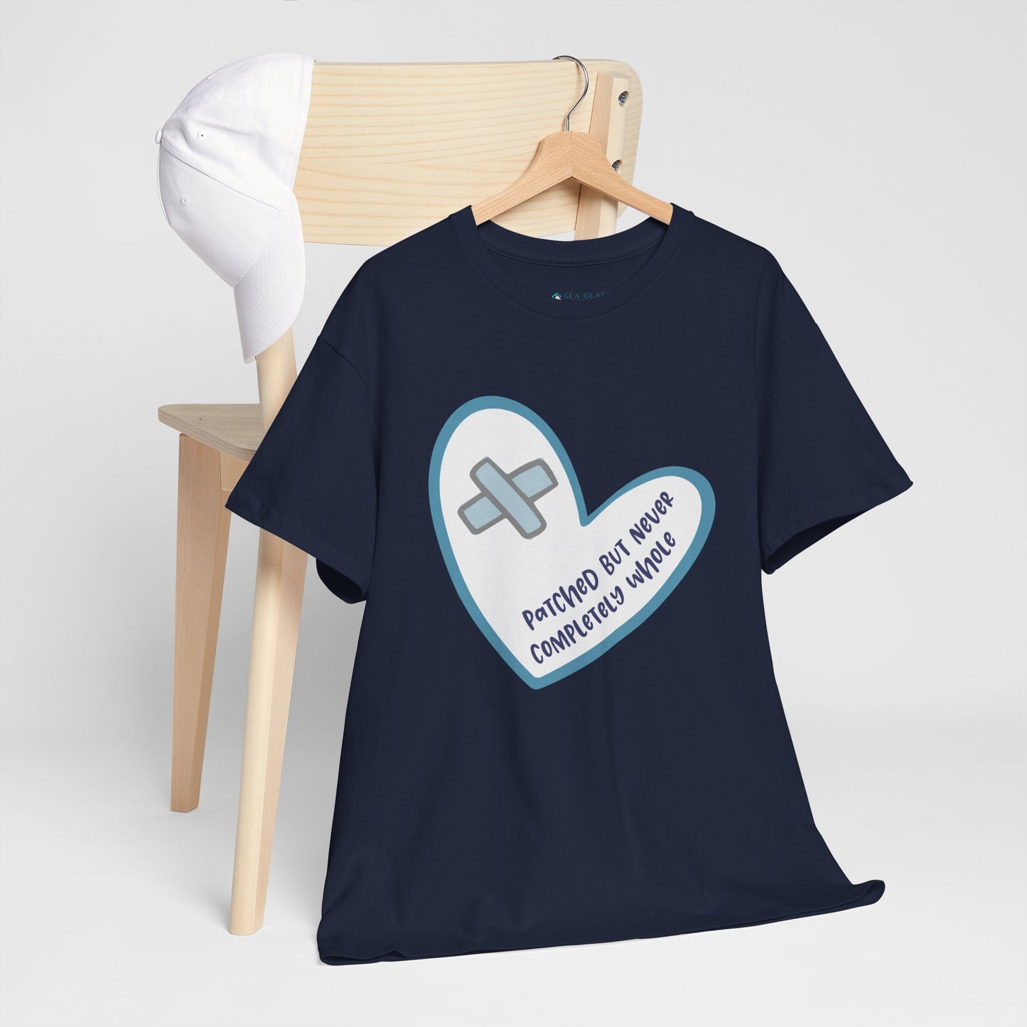 Patched but Never Completely Whole—Life after Tragedy, Trauma, or Loss (unisex t-shirt)
