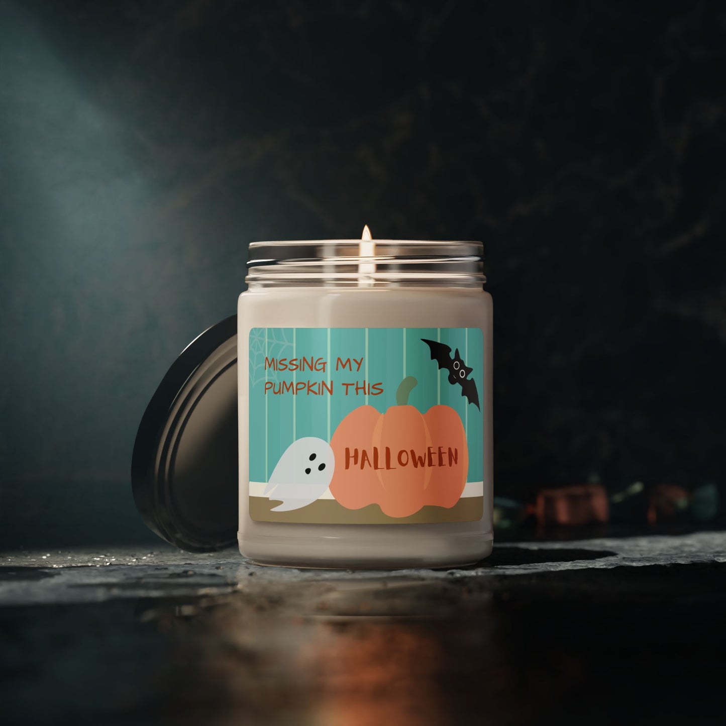 Orange Pumpkin, Missing my Pumpkin this Halloween—Baby Loss Remembrance (9 oz soy candle)