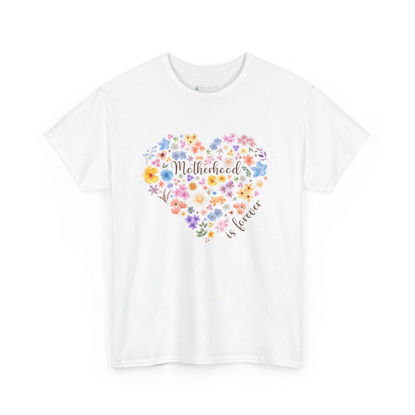 Floral Heart Motherhood/Fatherhood is Forever—Baby Loss Remembrance (unisex t-shirt)