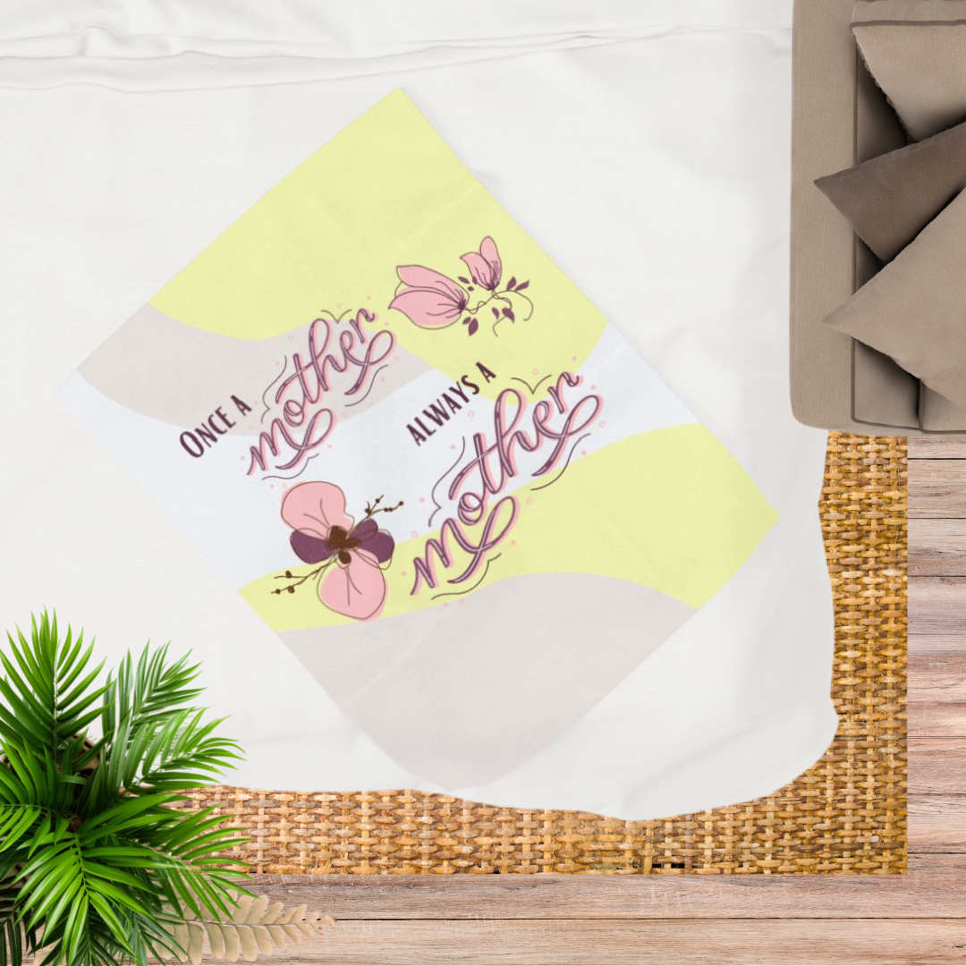 Once a mother, Always a mother—Baby Loss Remembrance (minky blanket)