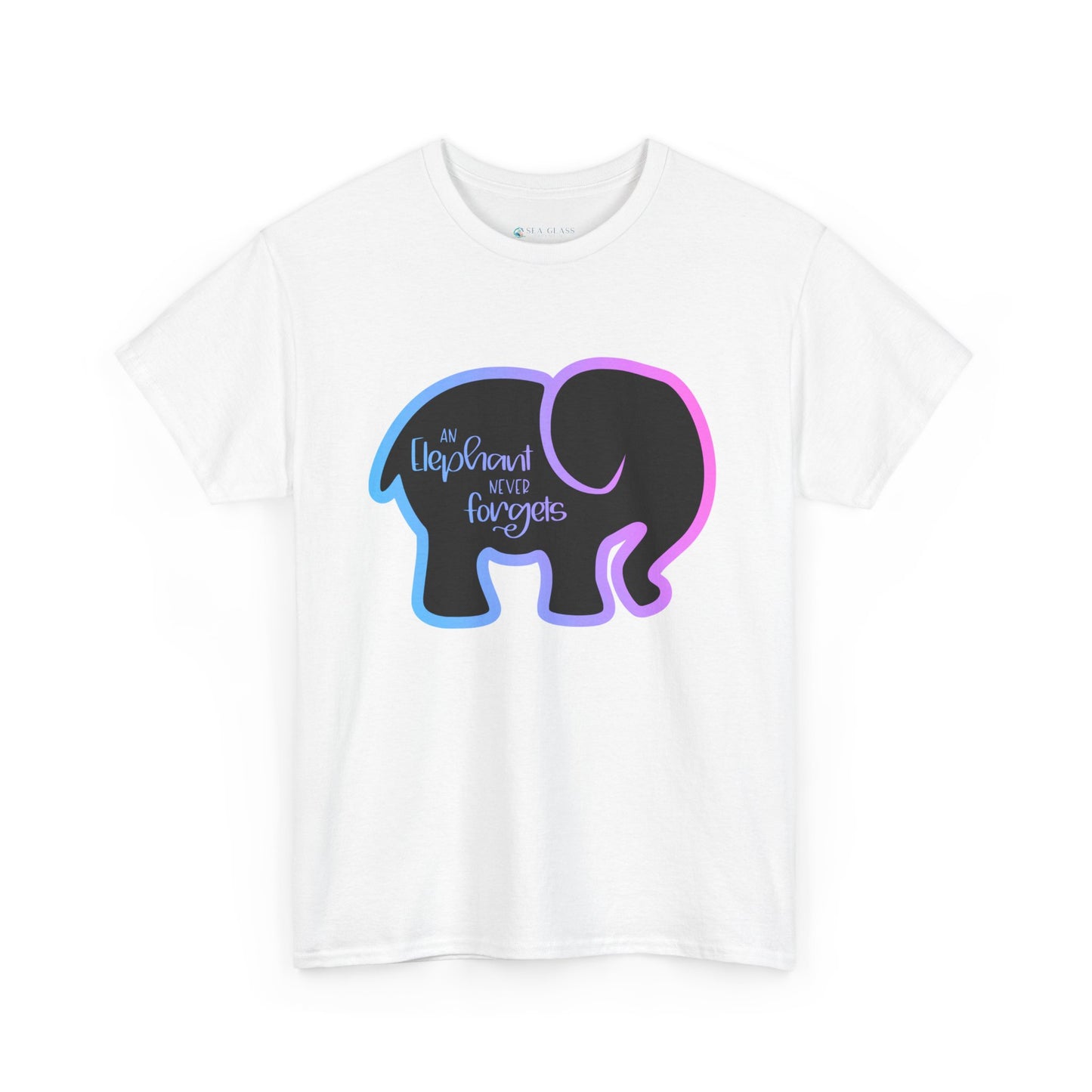 Simple Elephant Never Forgets—Baby Loss Remembrance (unisex t-shirt)