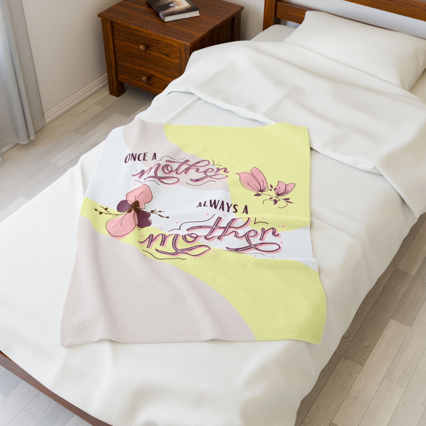 Once a mother, Always a mother—Baby Loss Remembrance (minky blanket)