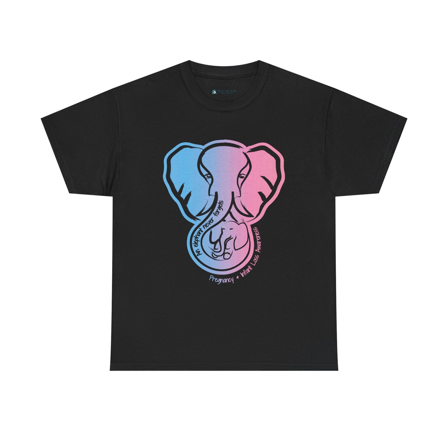 An Elephant Never Forgets; Mama and Baby—Pregnancy and Infant Loss Awareness (unisex t-shirt)