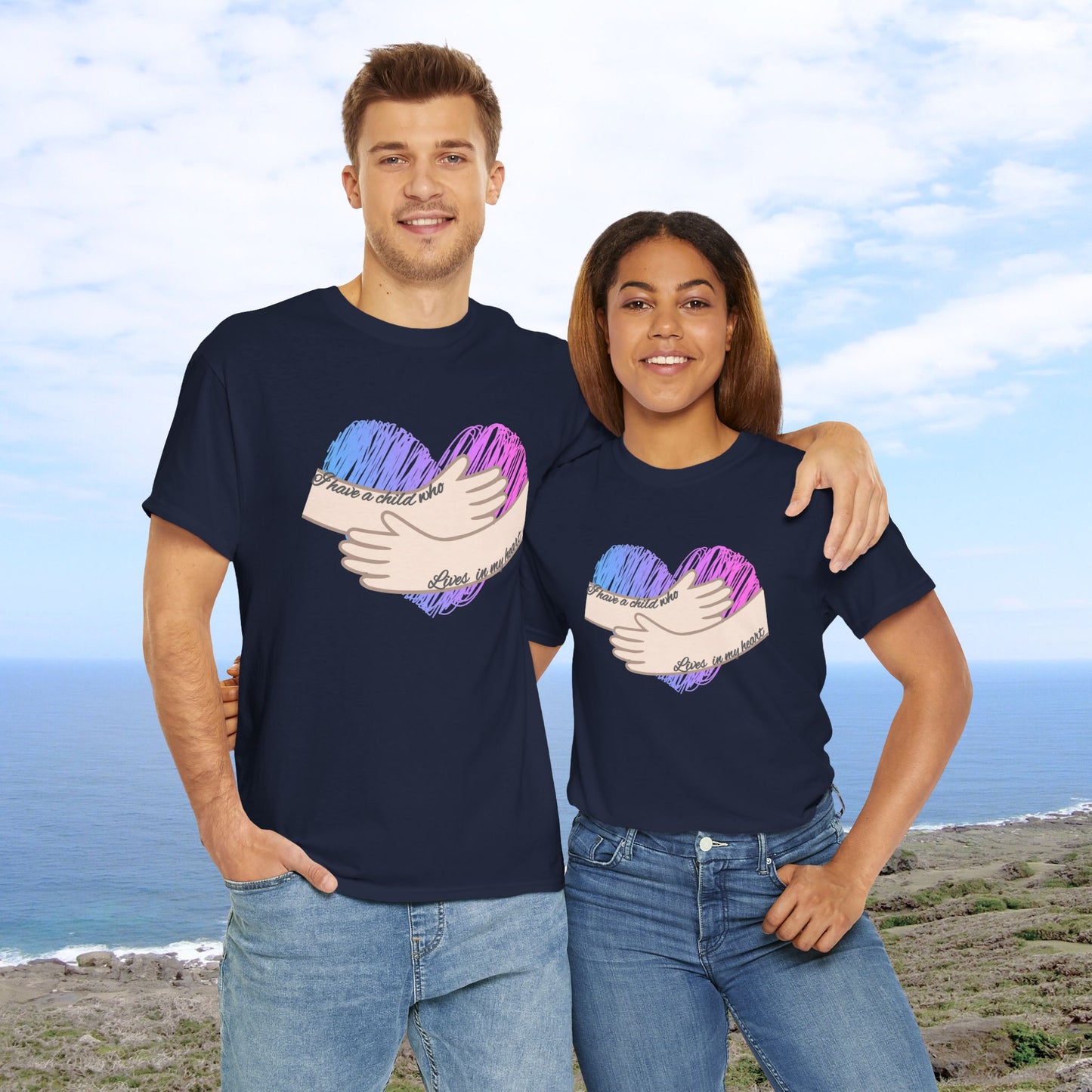 I Have a Child who Lives in my Heart—Baby Loss Remembrance (unisex t-shirt)
