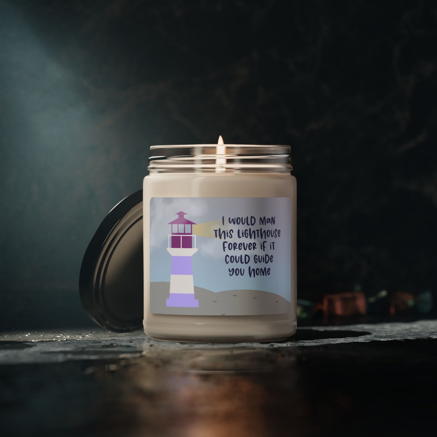 I would man this lighthouse forever if it could guide you home—Baby Loss Remembrance (9 oz soy candle)