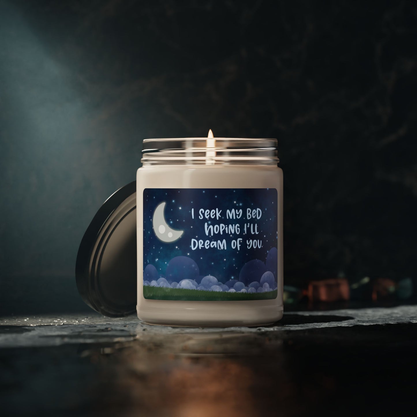 I seek my bed hoping I dream of you—Baby Loss Remembrance (9 oz soy candle)