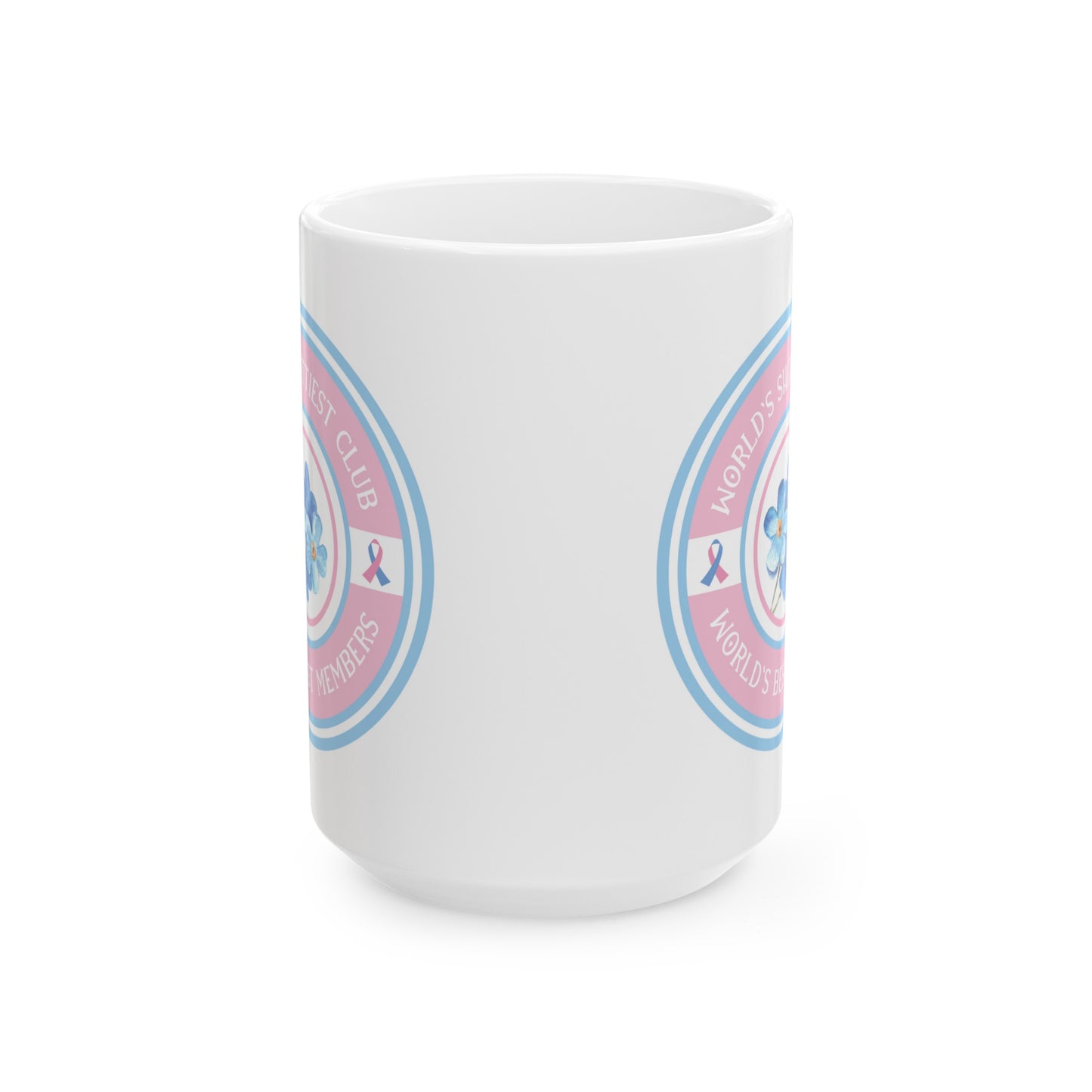 World's Shittiest Club; World's Best Members—Grief Community (ceramic coffee mug)