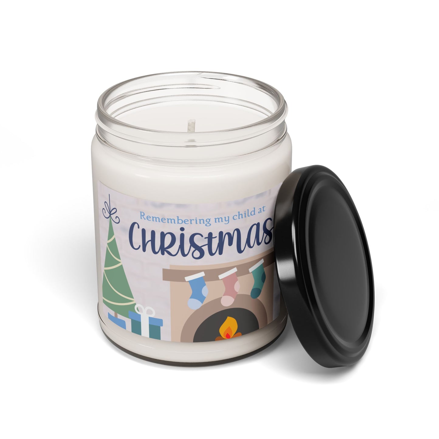 Christmas Tree & Mantle; Remembering my Child at Christmas—Baby Loss Remembrance (9 oz soy candle)