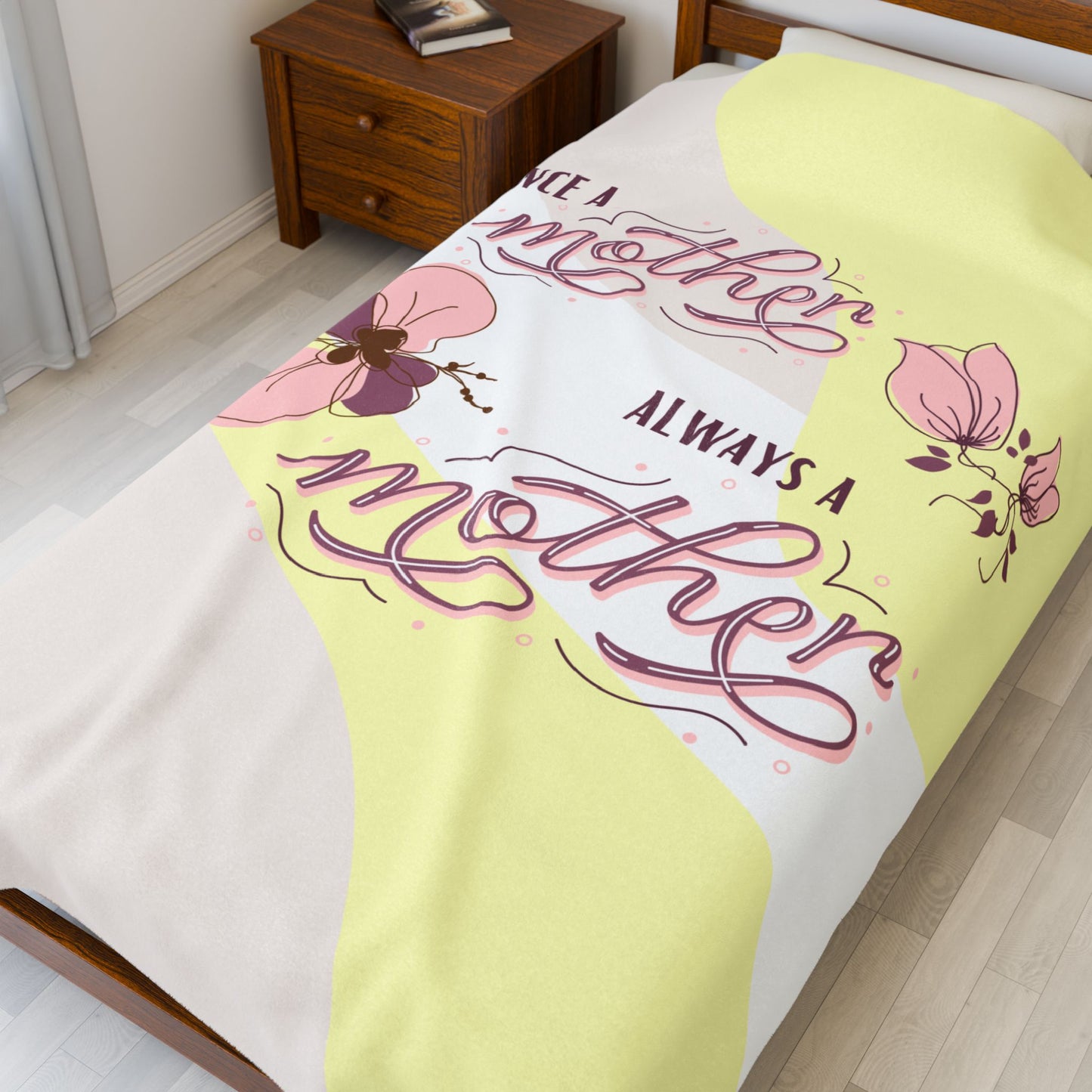Once a mother, Always a mother—Baby Loss Remembrance (minky blanket)