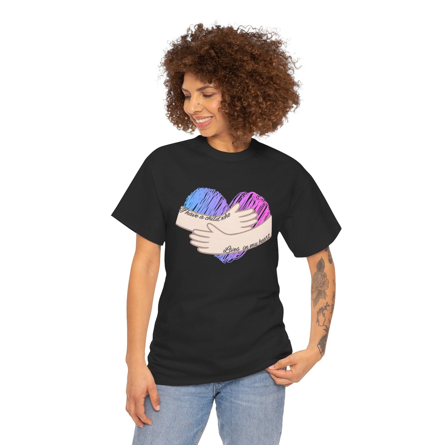 I Have a Child who Lives in my Heart—Baby Loss Remembrance (unisex t-shirt)