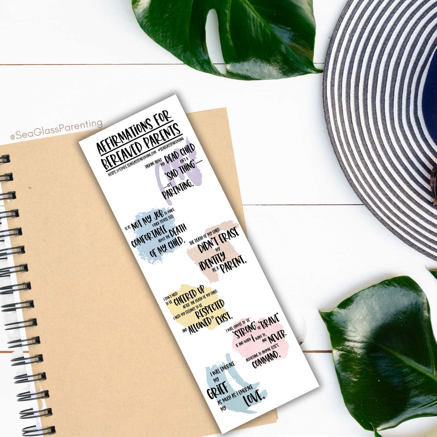 Blunt Affirmations for Bereaved Parents (Bulk Order)—Life After Baby Loss (non-laminated bookmark)