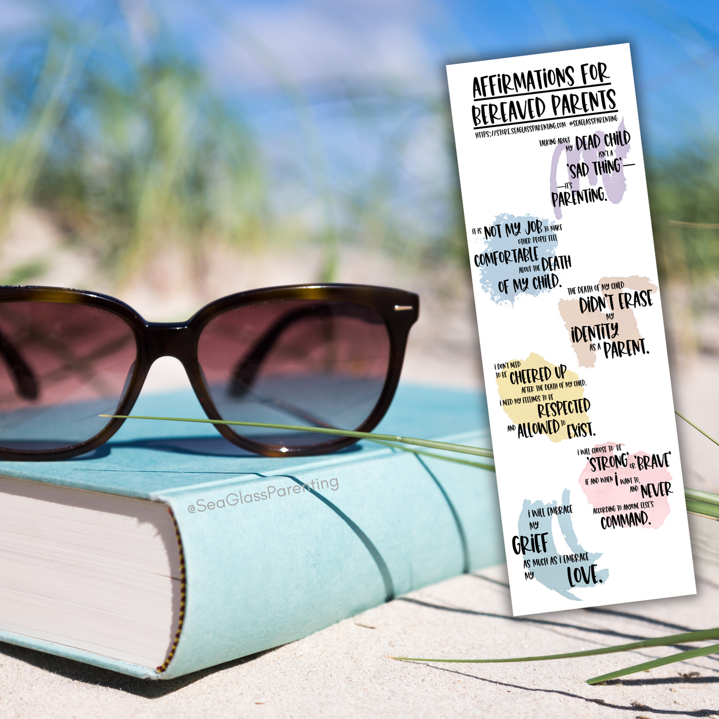 Blunt Affirmations for Bereaved Parents (Bulk Order)—Life After Baby Loss (non-laminated bookmark)