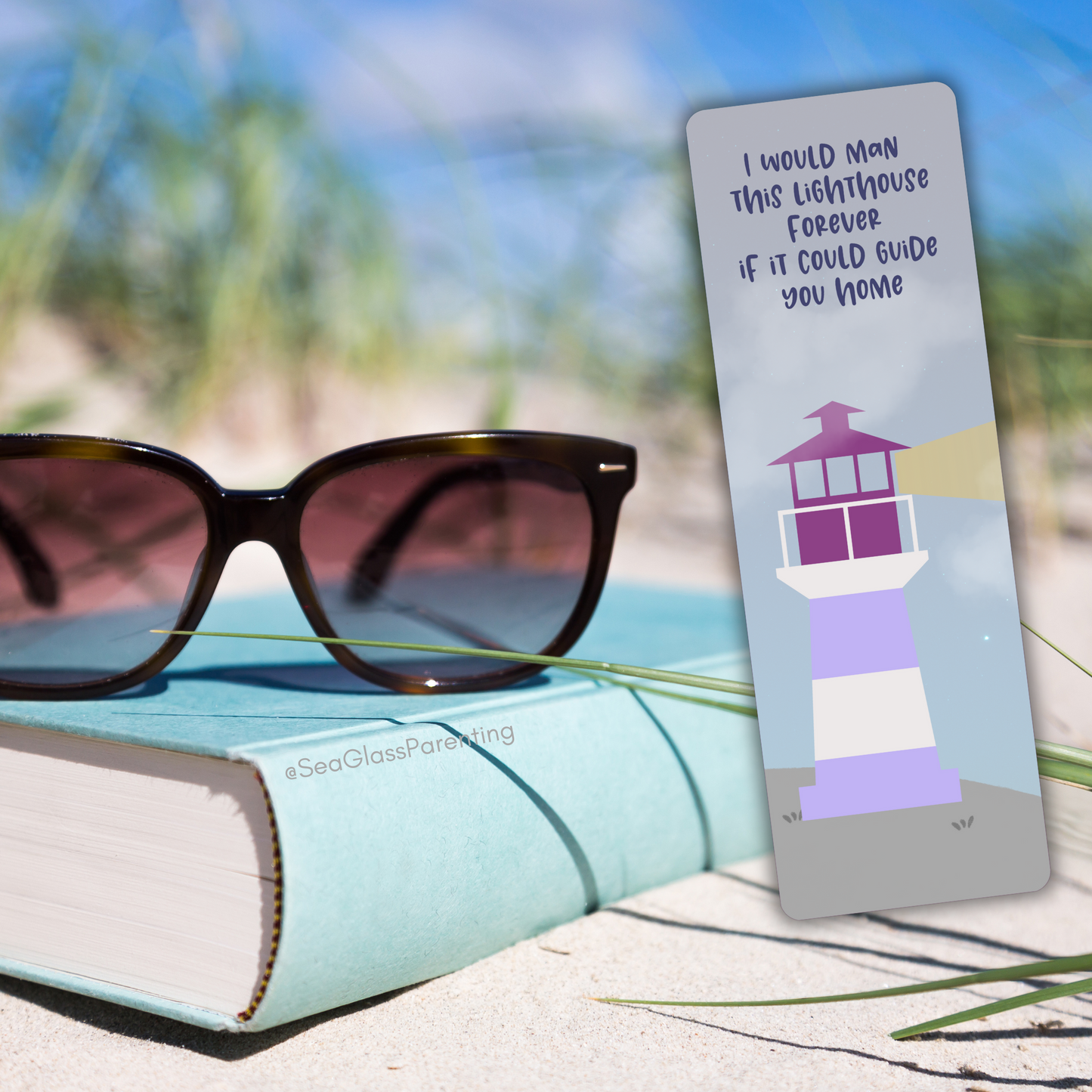 I would Man this Lighthouse Forever if it Could Guide You Home—Baby Loss Remembrance (laminated bookmark)