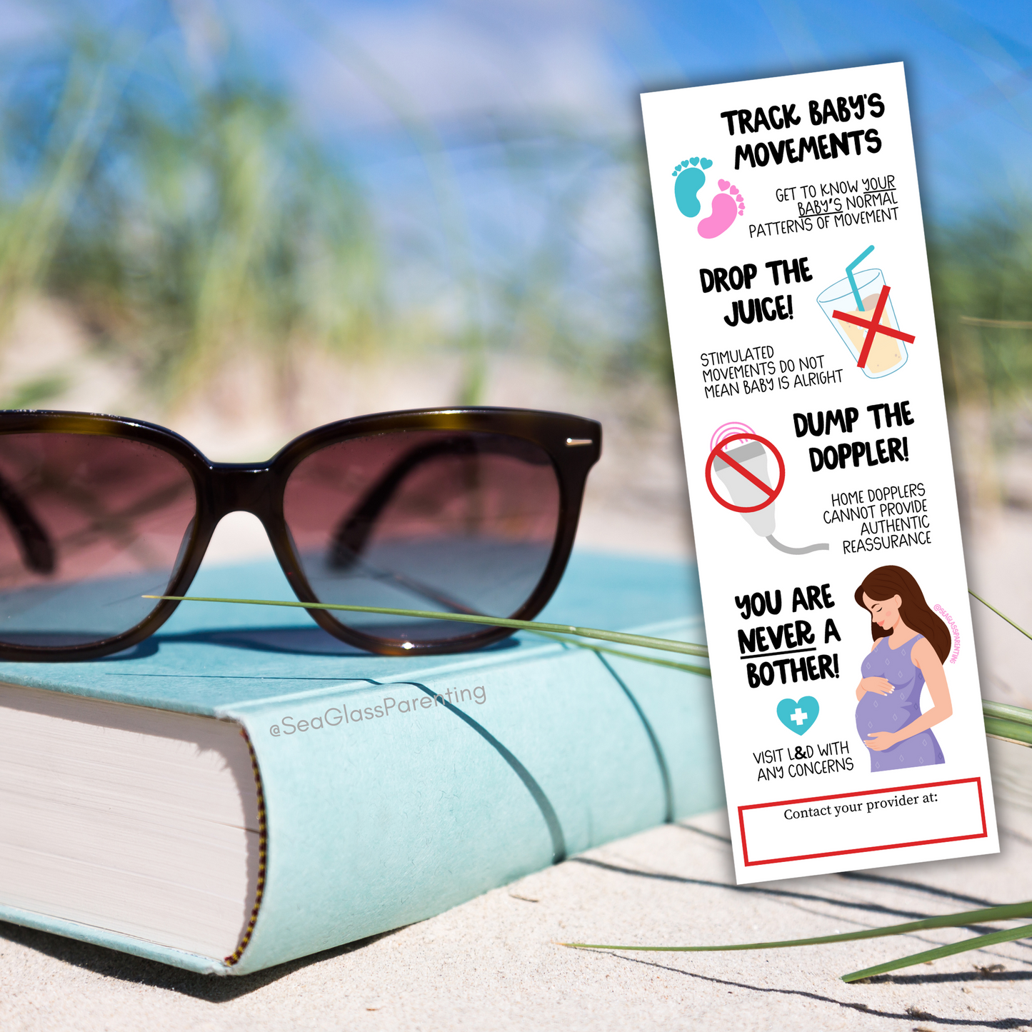 Pregnancy Notes (Bulk Order)—Informed Pregnancy and Stillbirth Prevention (non-laminated bookmark)