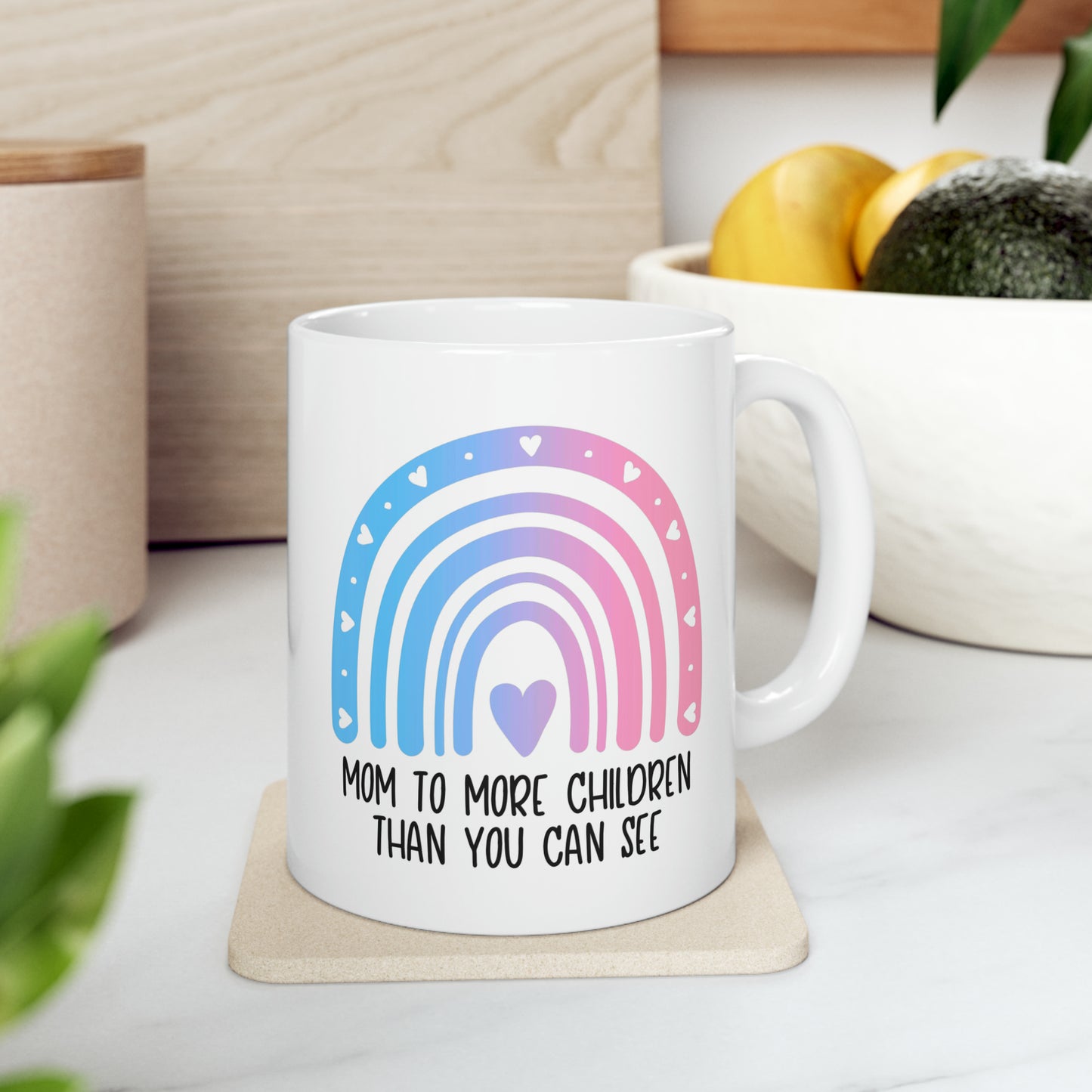 Mom/Dad to more children than you can see—Baby Loss Awareness and Remembrance (ceramic coffee mug)