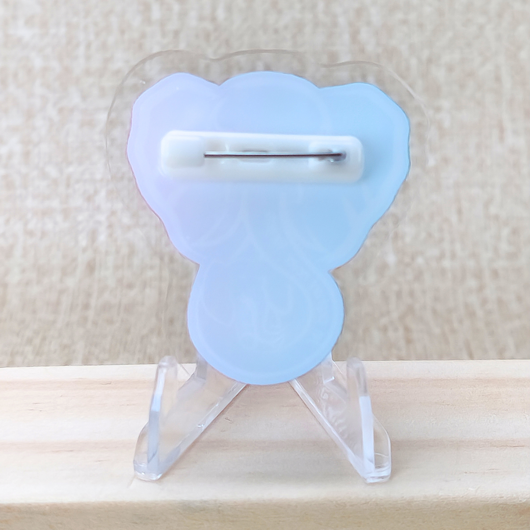 An elephant never forgets; Mama and Baby Elephant—Baby Loss Remembrance (acrylic pin)