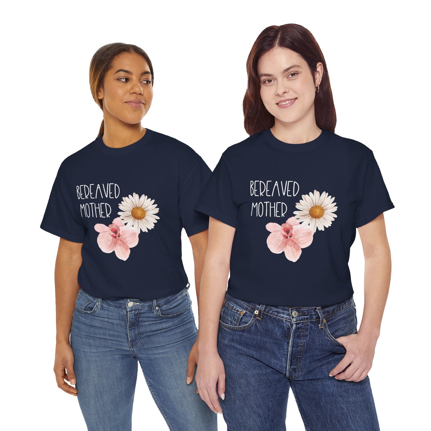 Gold Florals Bereaved Mother/Father—Baby Loss Remembrance (unisex t-shirt)