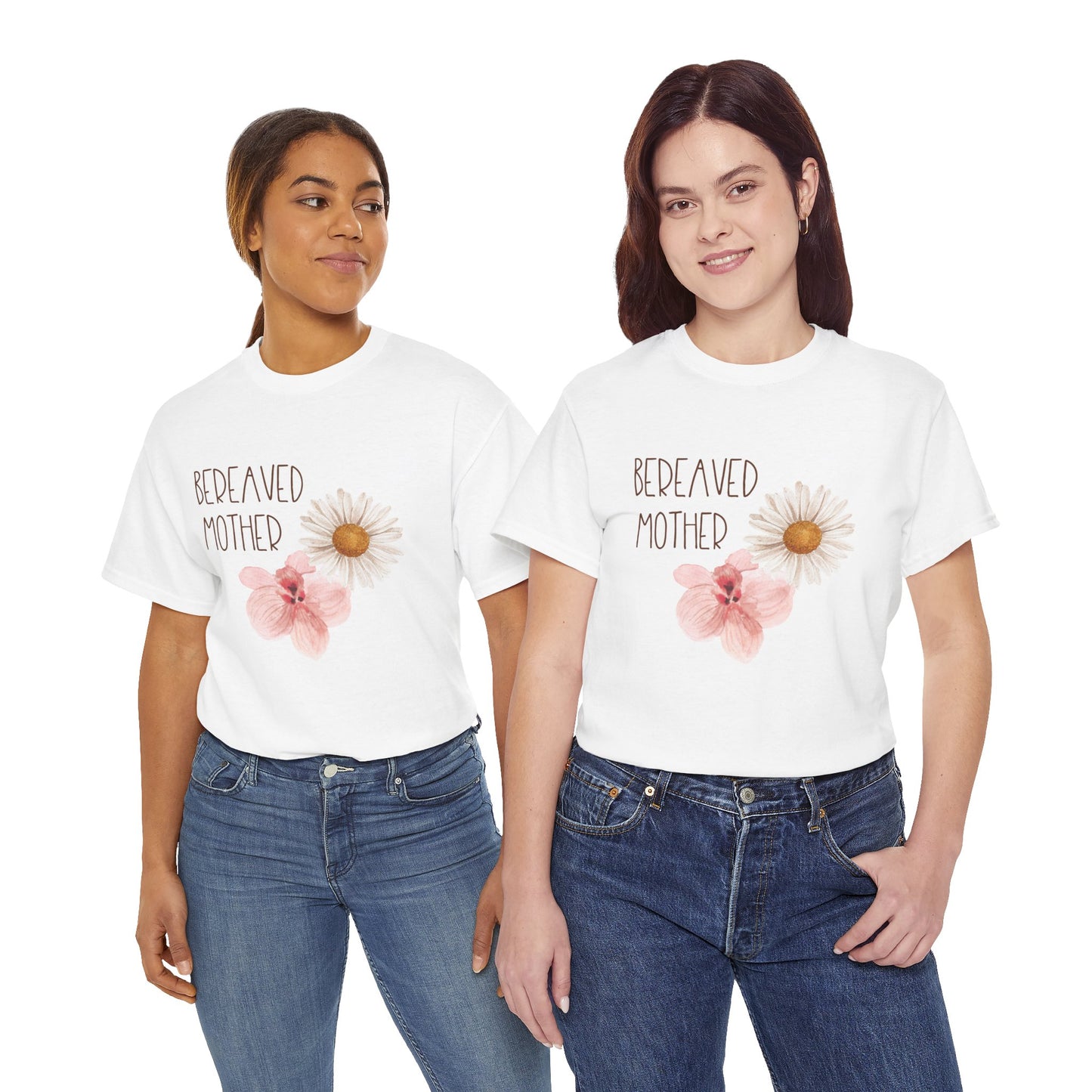 Gold Florals Bereaved Mother/Father—Baby Loss Remembrance (unisex t-shirt)