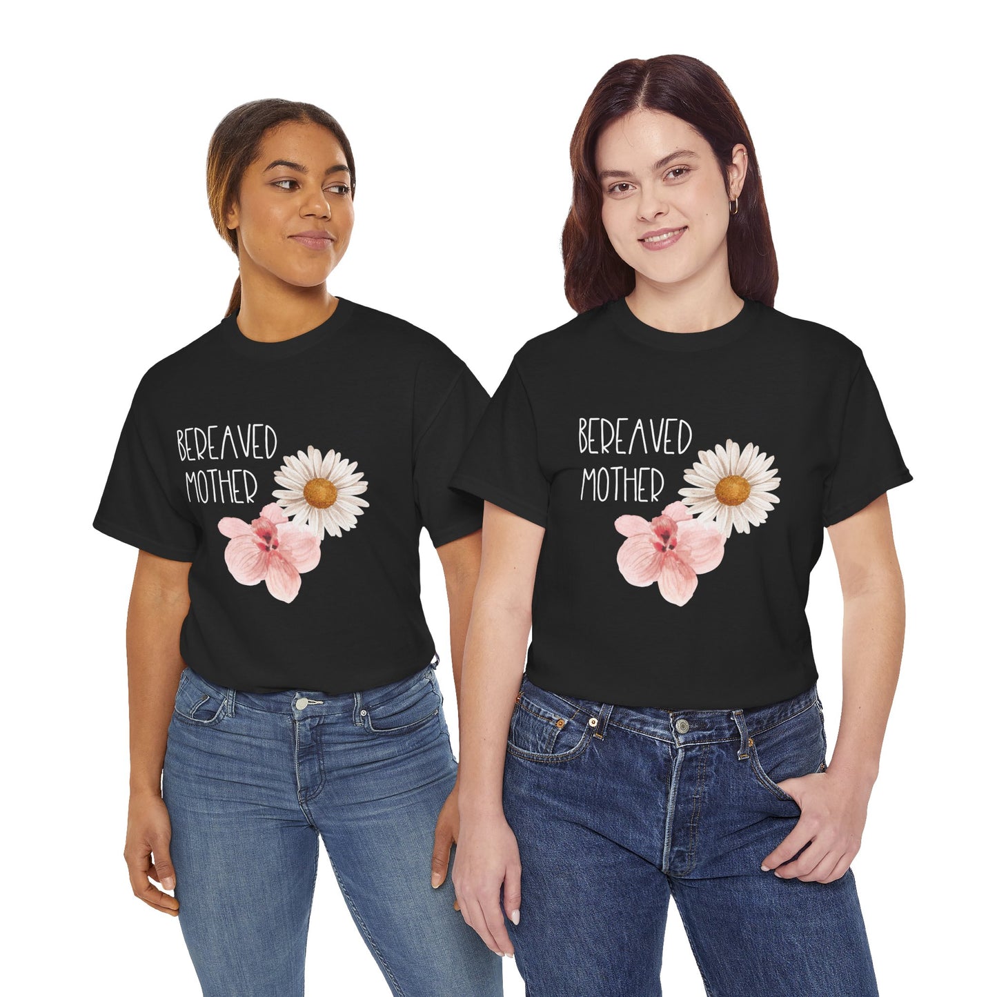 Gold Florals Bereaved Mother/Father—Baby Loss Remembrance (unisex t-shirt)