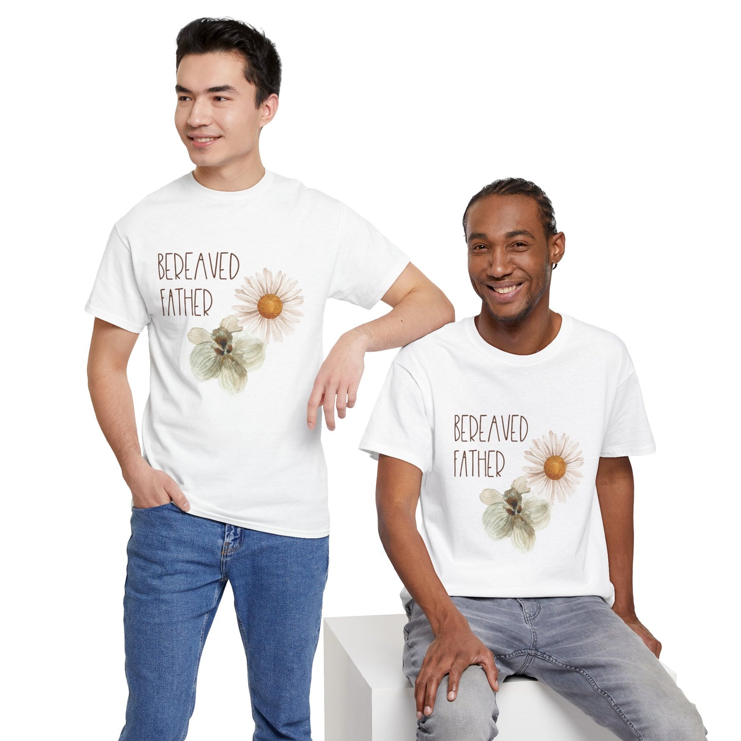 Gold Florals Bereaved Mother/Father—Baby Loss Remembrance (unisex t-shirt)