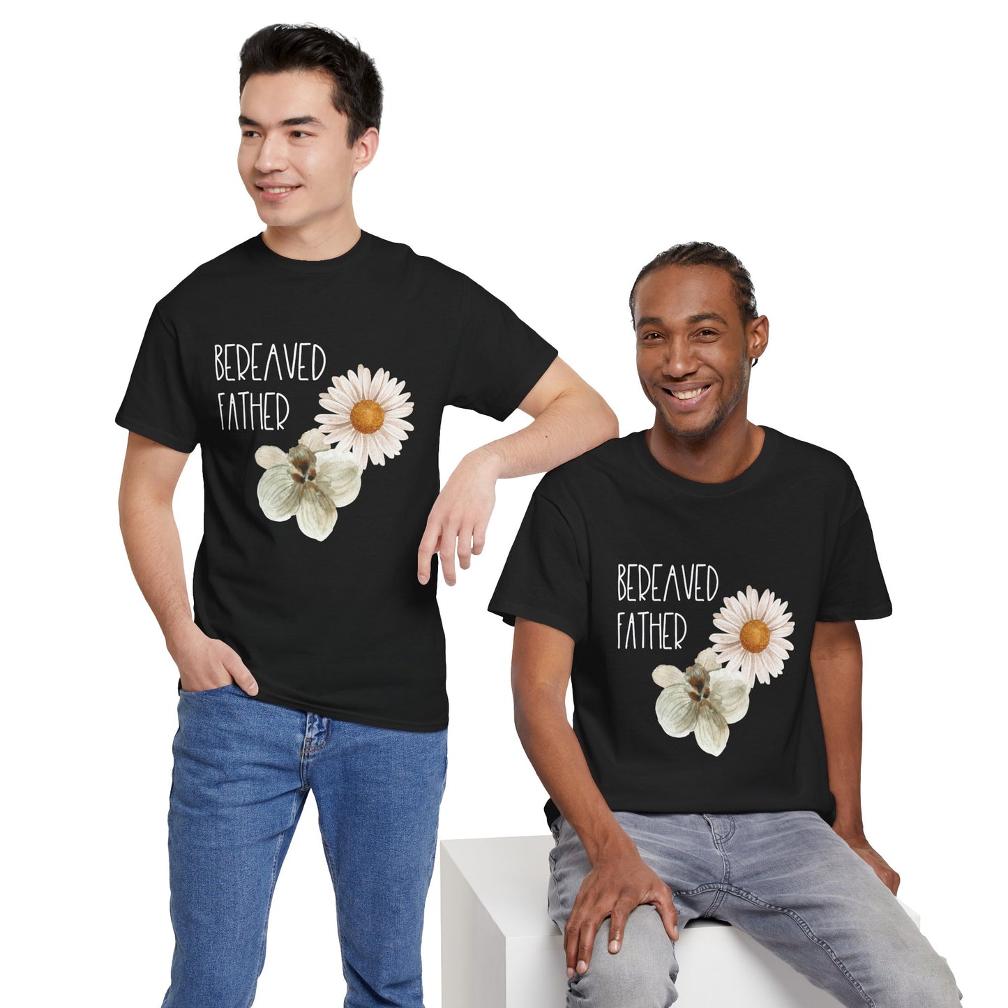 Gold Florals Bereaved Mother/Father—Baby Loss Remembrance (unisex t-shirt)