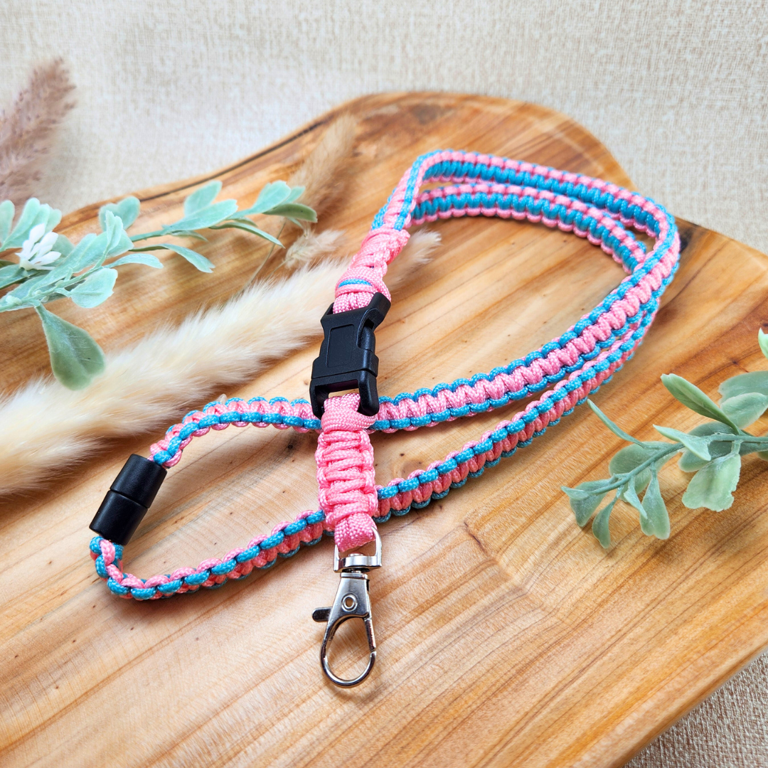 PAIL Awareness Paracord Badge Lanyard—Baby Loss Awareness & Remembrance (awareness jewelry)