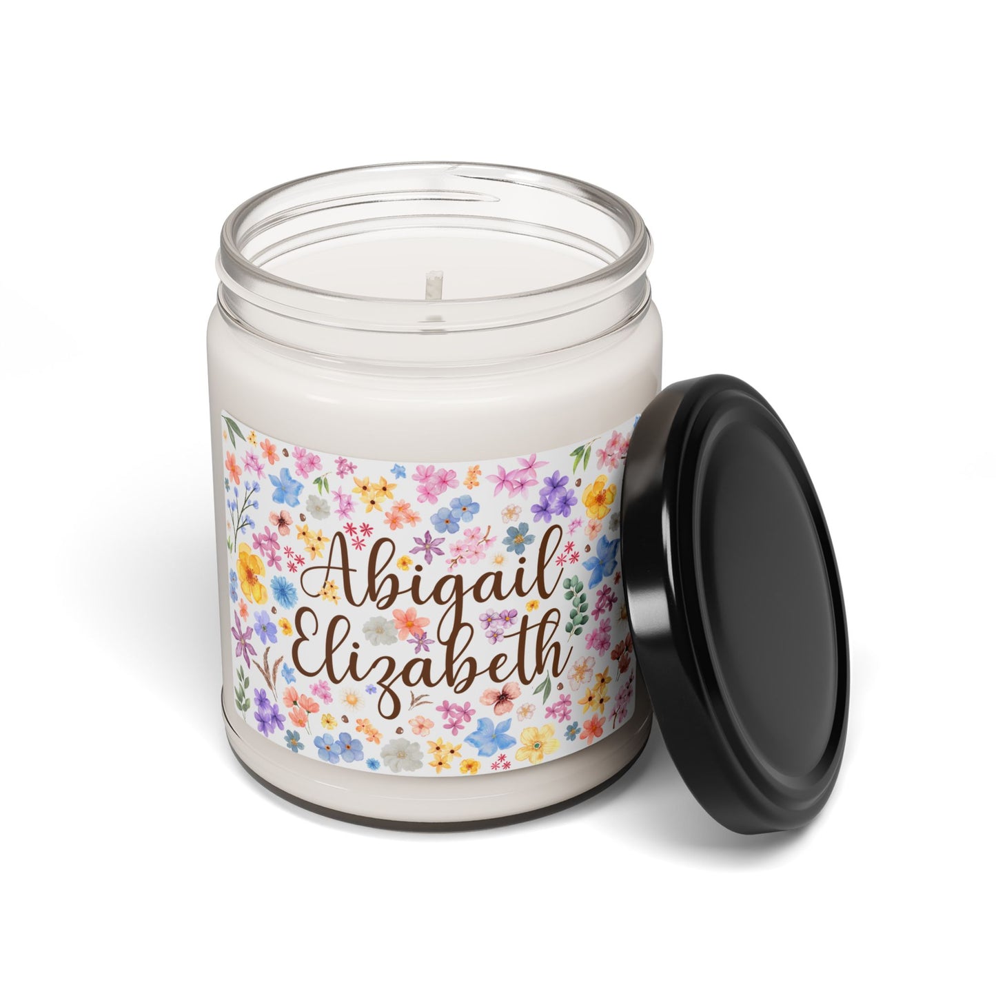 Floral Personalizable w/Child's Name—Baby Loss Remembrance (9 oz soy candle)